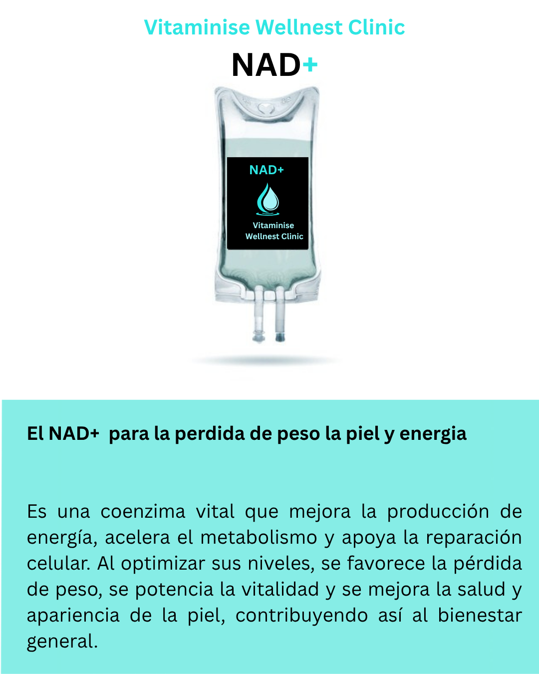 Intravenous (IV) therapy, NAD+